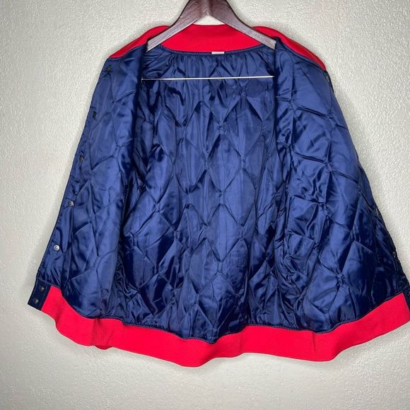 Seattle Mariners X Gonzaga Satin Quilt Lined Bomber Jacket Medium - Picture 5 of 6